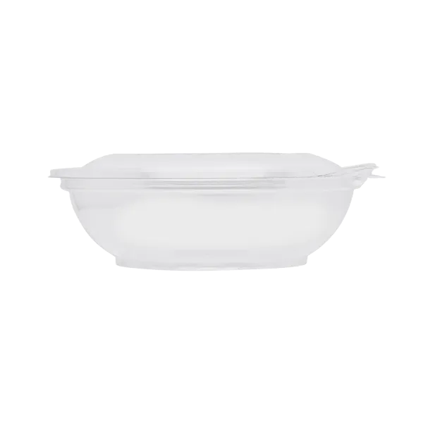 [240 sets] 16 oz Disposable Tamper Resistant Hinged Salad Bowls | PET