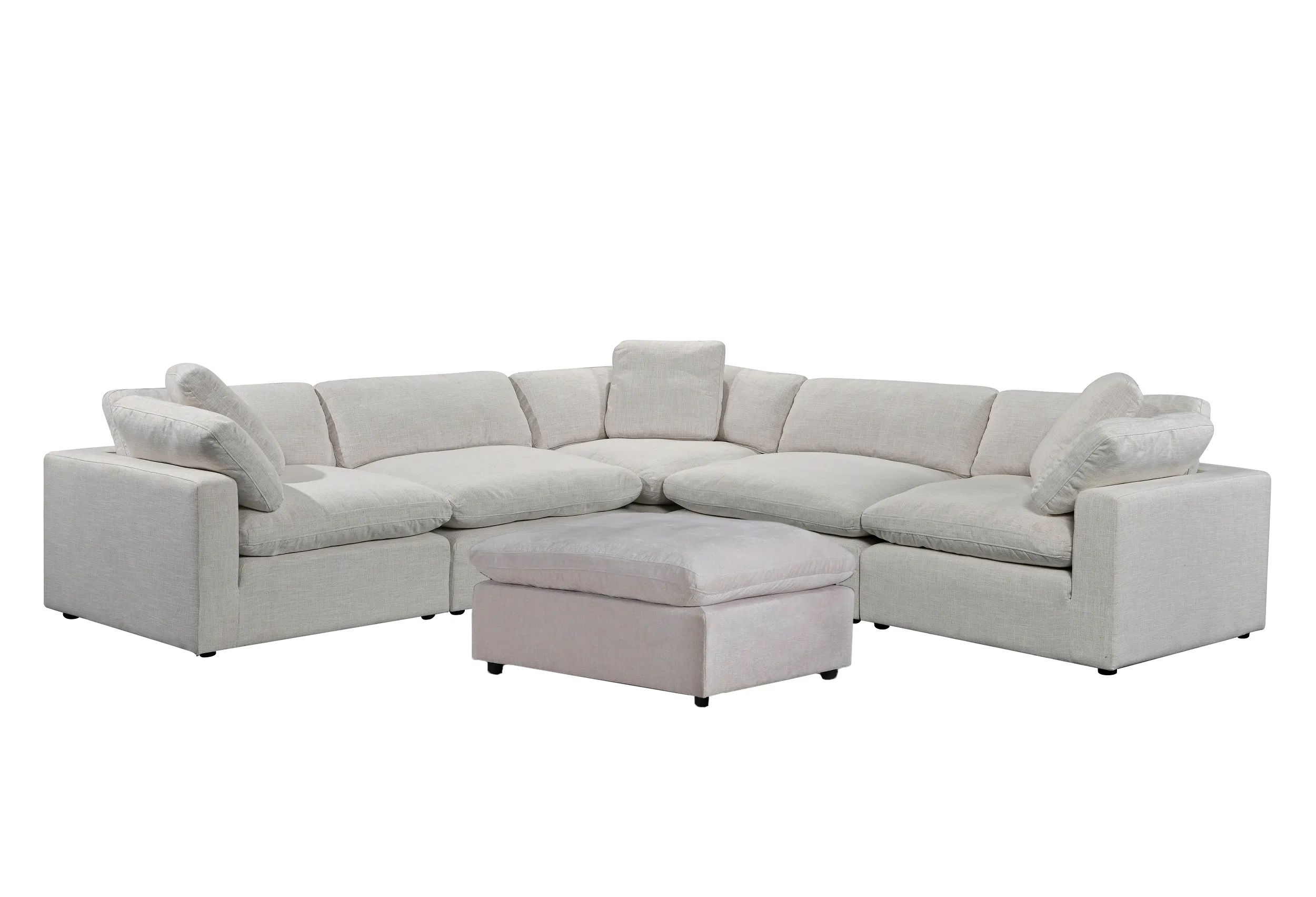 5 Seater Corner Modular with Ottoman