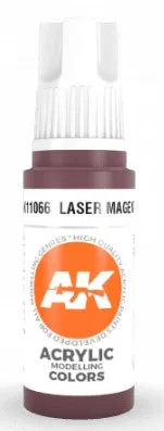 AK Interactive 11066 Laser Magenta 3G Acrylic Paint 17ml Bottle
