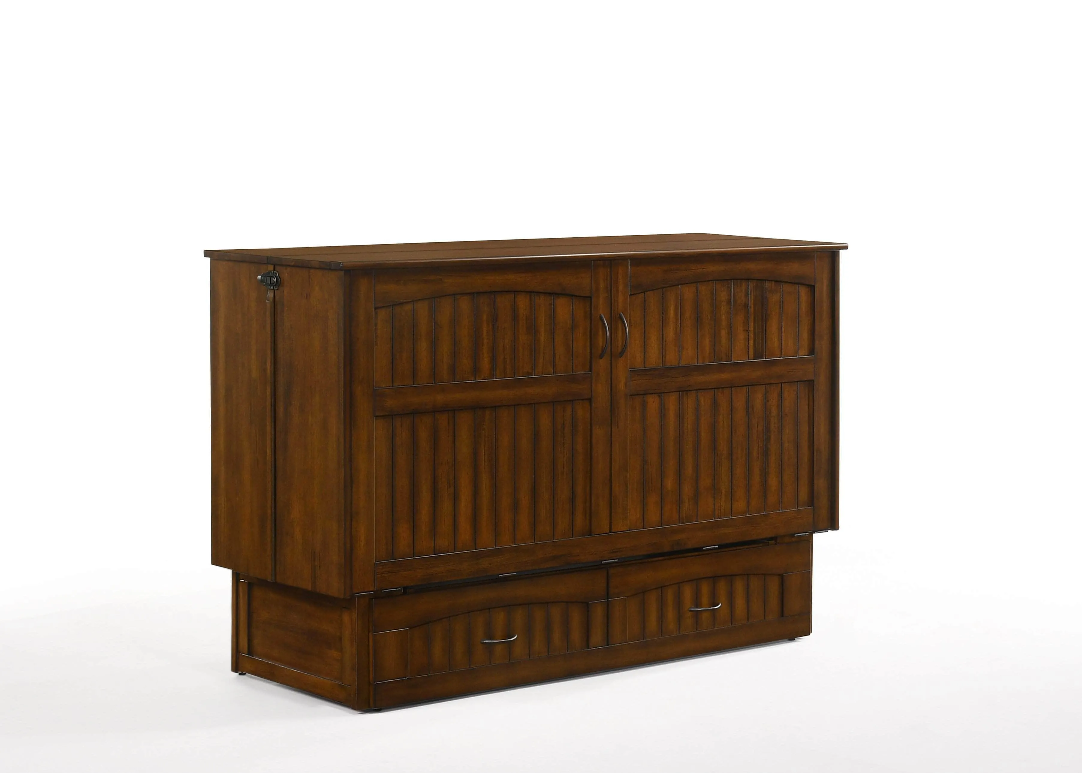 Alpine Murphy Cabinet Bed with Queen Gel Memory Foam Mattress - Available in 2 Colours