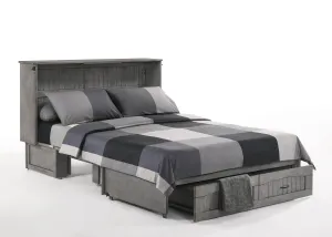 Alpine Murphy Cabinet Bed with Queen Gel Memory Foam Mattress - Available in 2 Colours