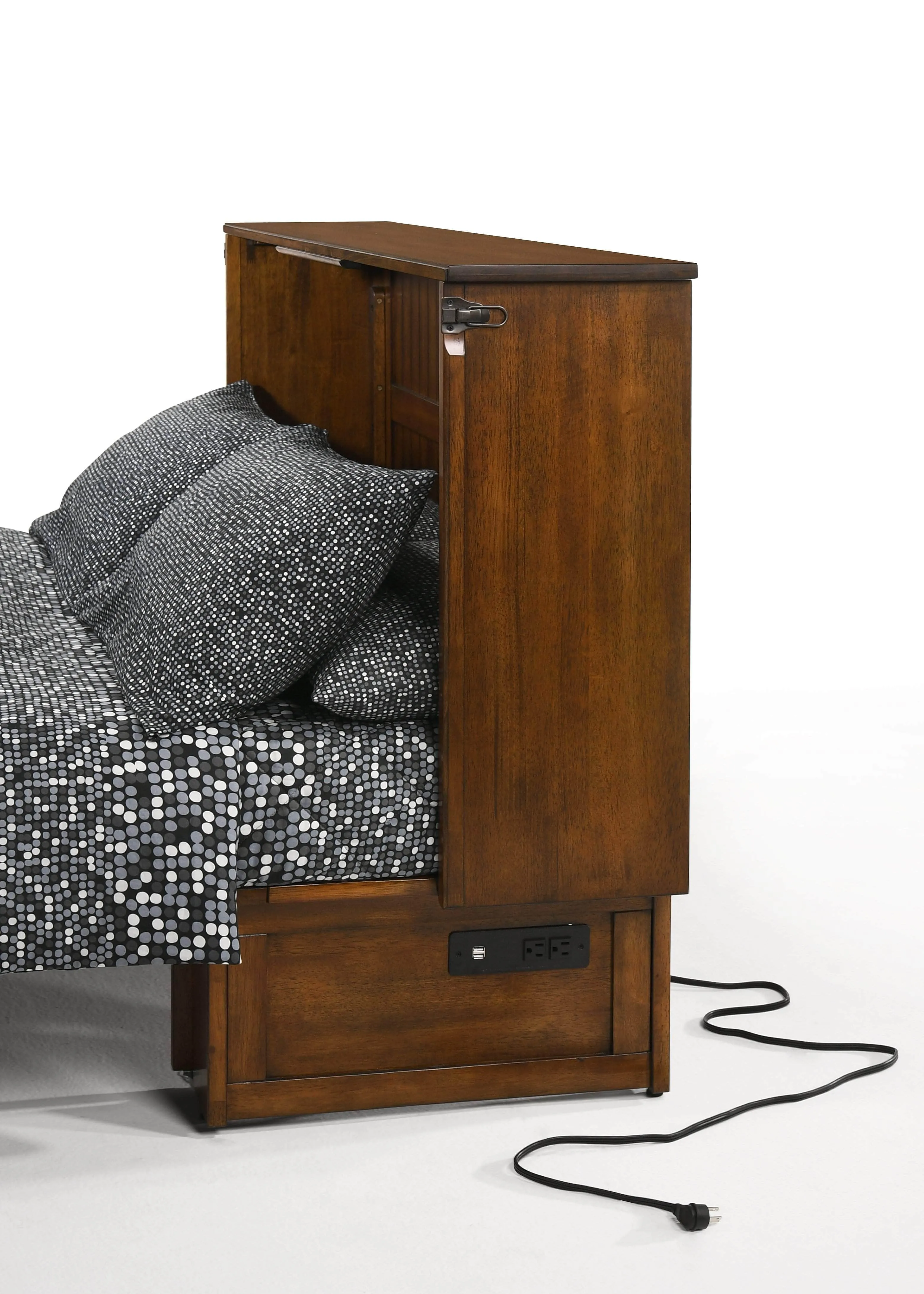 Alpine Murphy Cabinet Bed with Queen Gel Memory Foam Mattress - Available in 2 Colours
