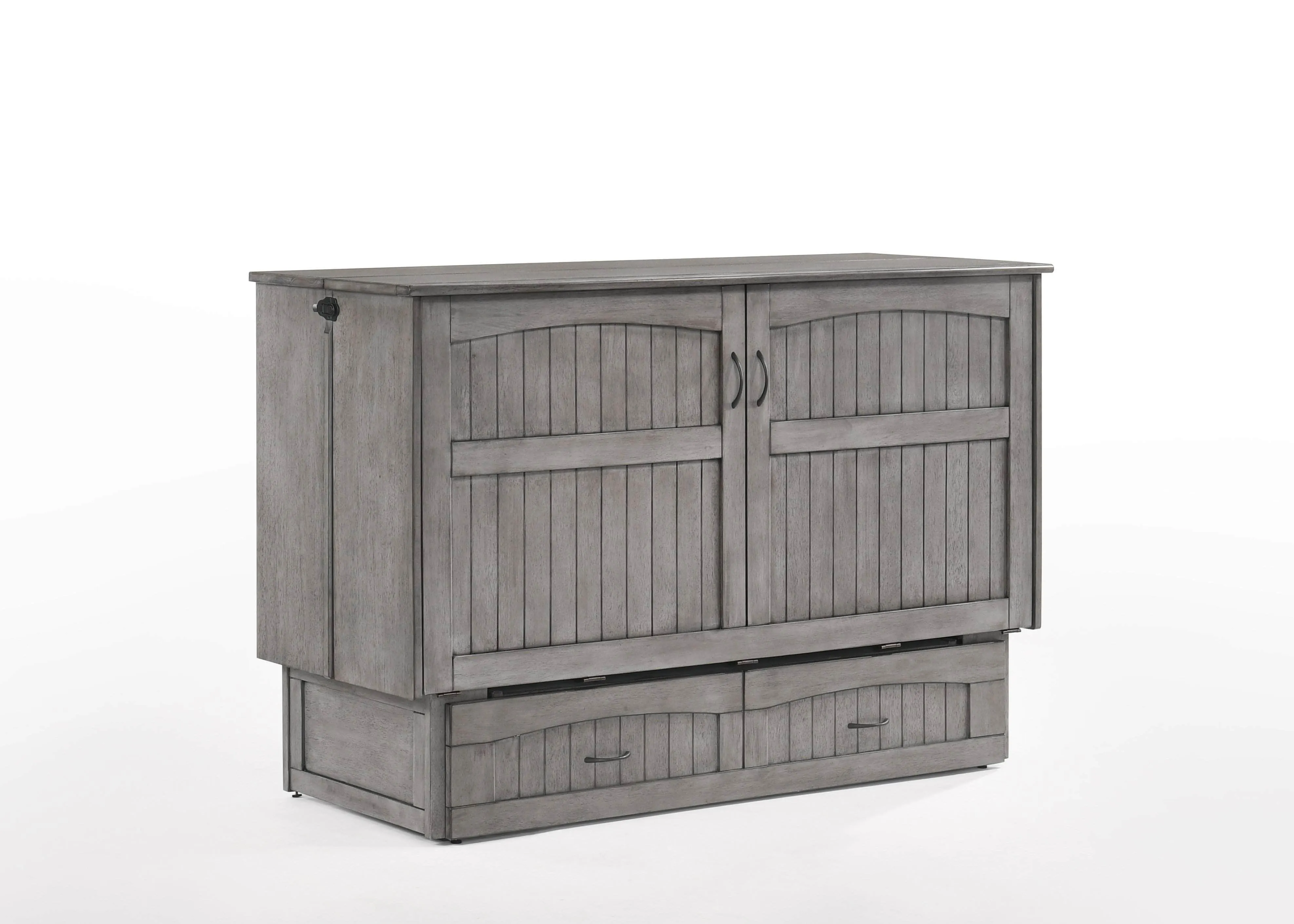 Alpine Murphy Cabinet Bed with Queen Gel Memory Foam Mattress - Available in 2 Colours