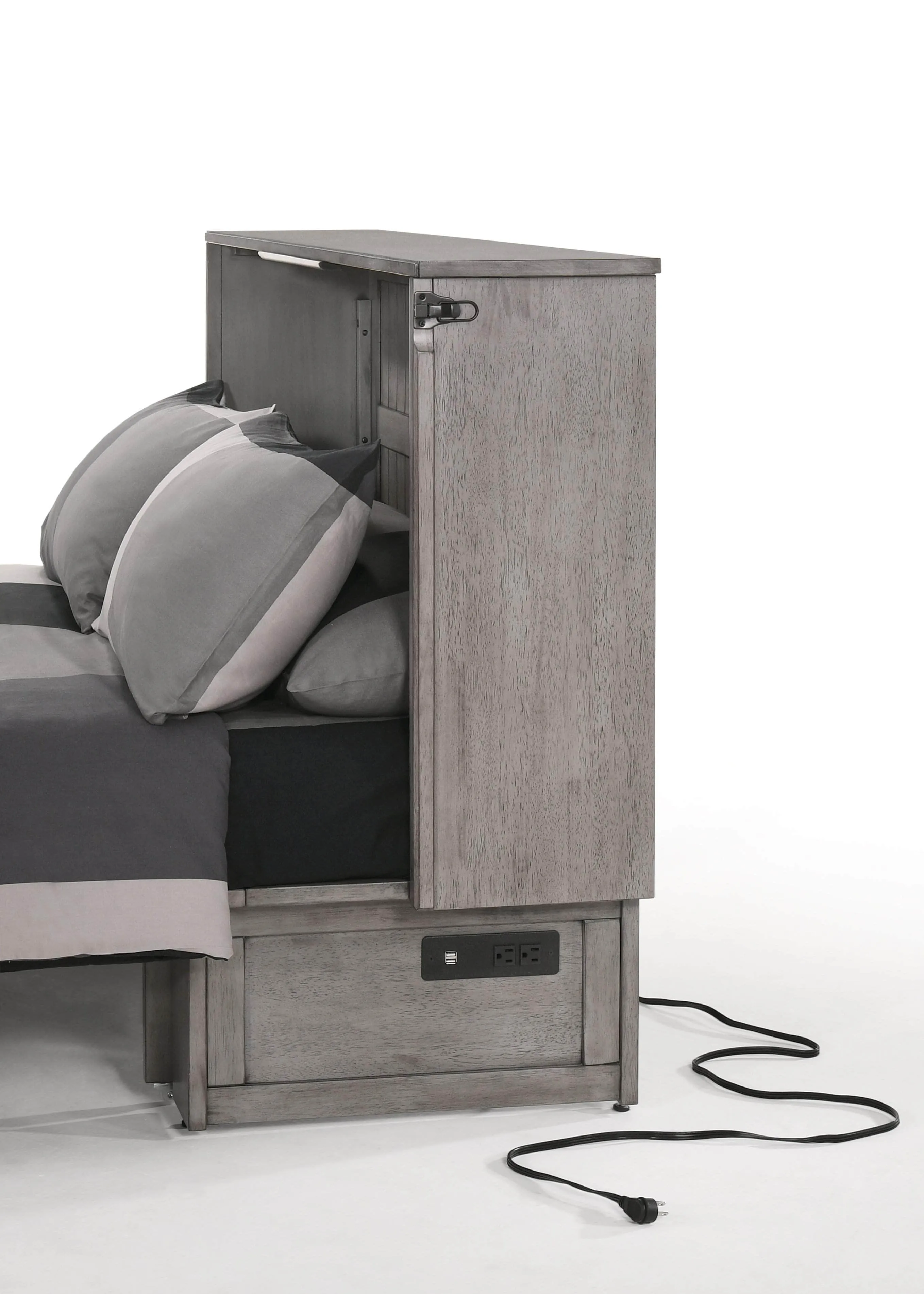 Alpine Murphy Cabinet Bed with Queen Gel Memory Foam Mattress - Available in 2 Colours