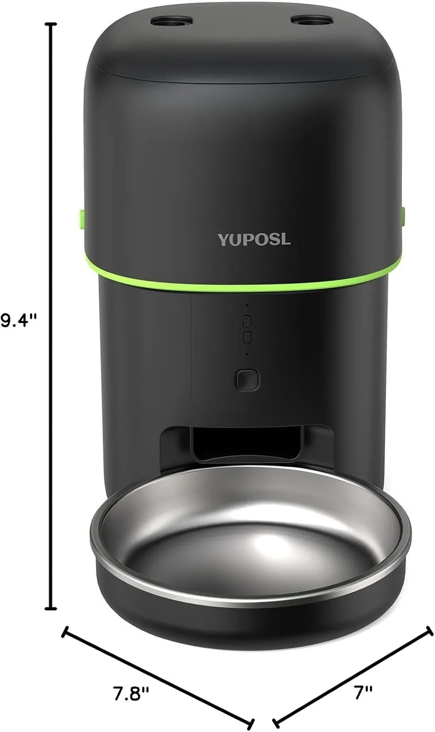 Automatic Cat Feeder, 2L Cat Food Dispenser, 5G/2.4G WiFi Cat Food Dispenser with APP Remote Feeding, Dual Power Supply, Programmable Portion Size, Auto Pet Feeder for Cats and Small Dogs