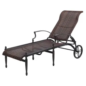 Bel Air Woven Cast Aluminum Chaise Lounge