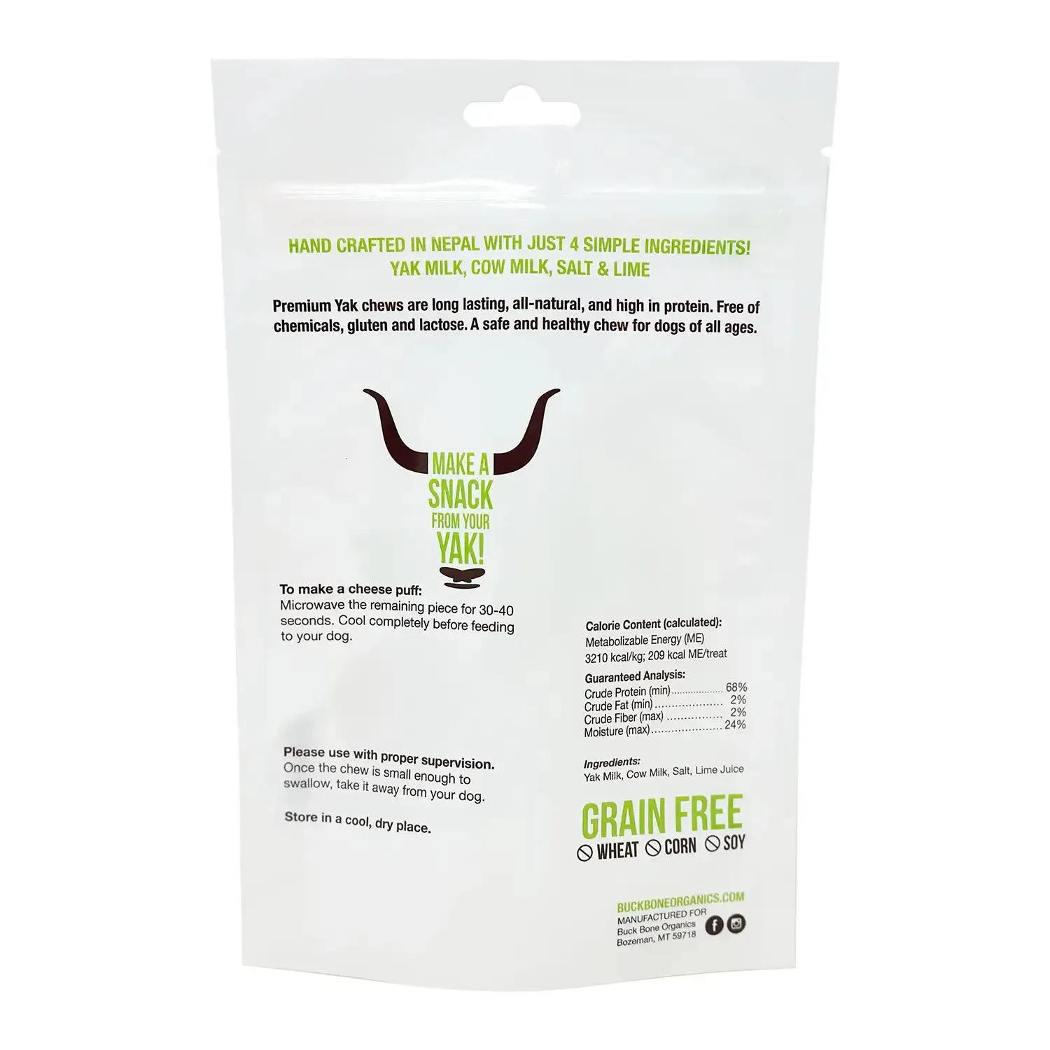 Buck Bone Organics Yak Chew