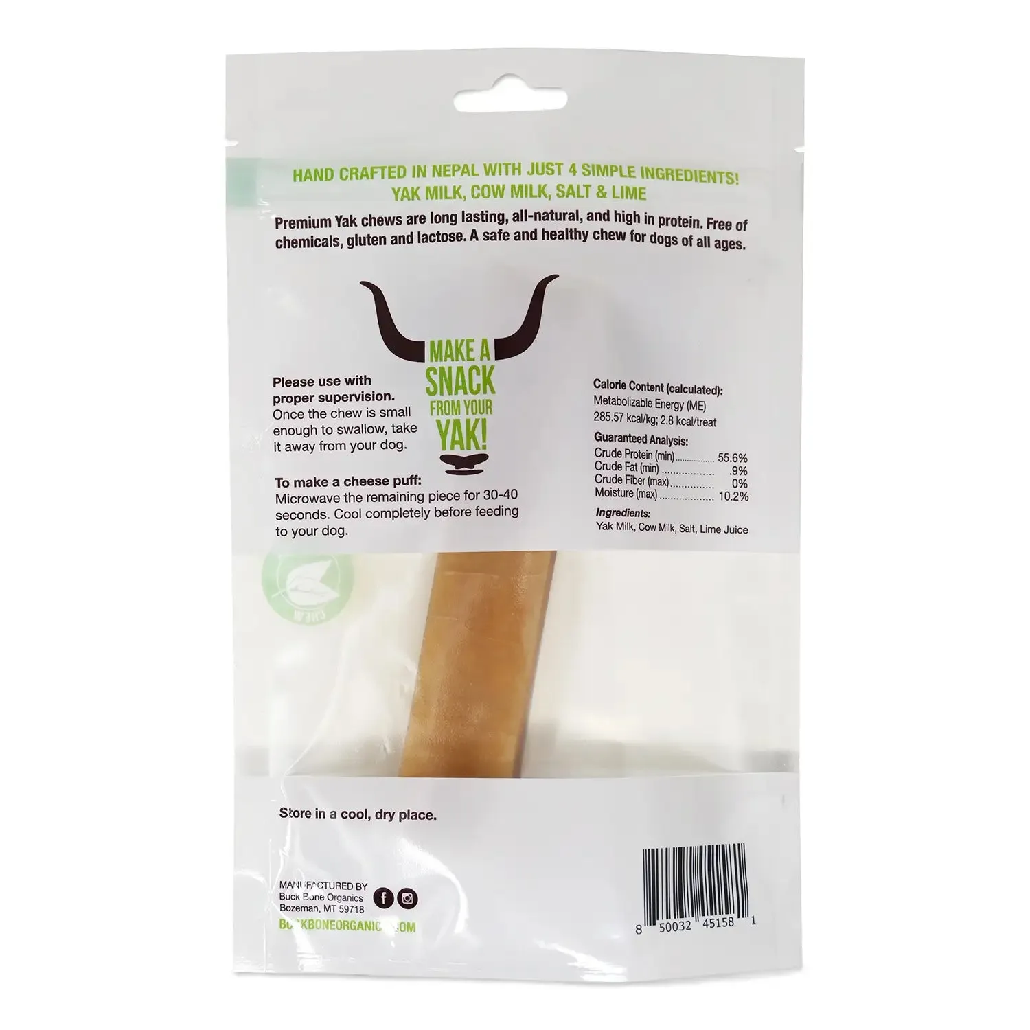 Buck Bone Organics Yak Chew