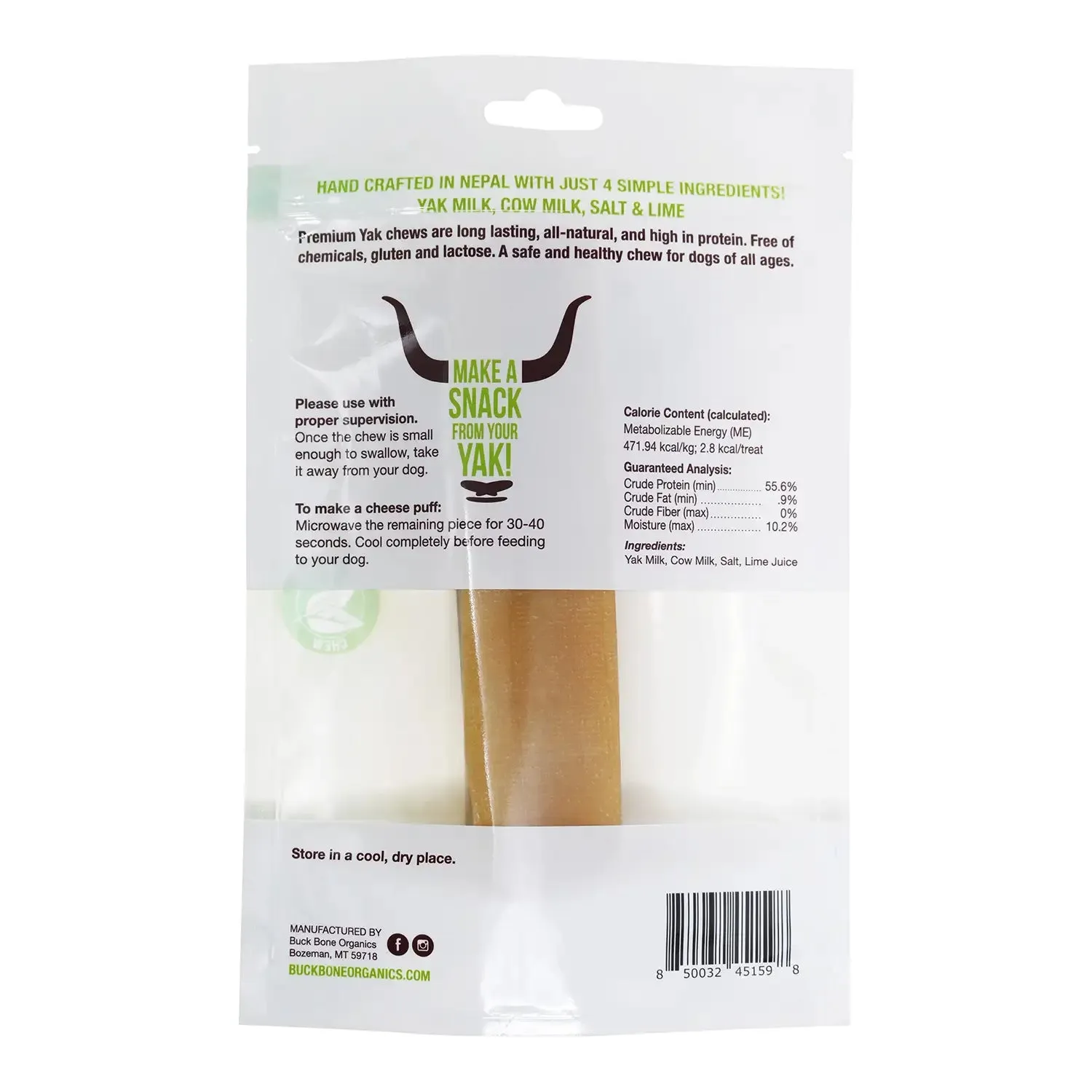 Buck Bone Organics Yak Chew
