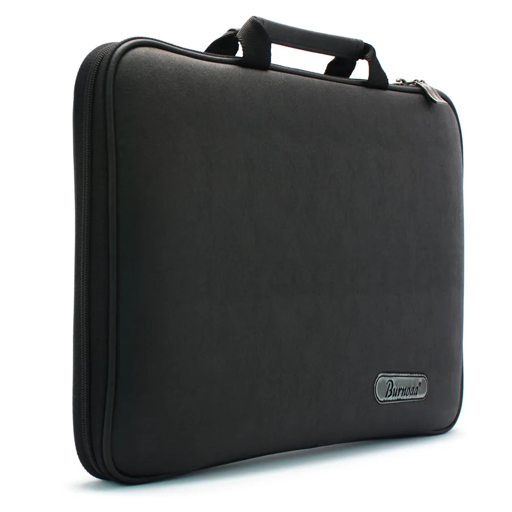 Burnoaa Memory Foam Laptop Case (Black) for MacBook 12