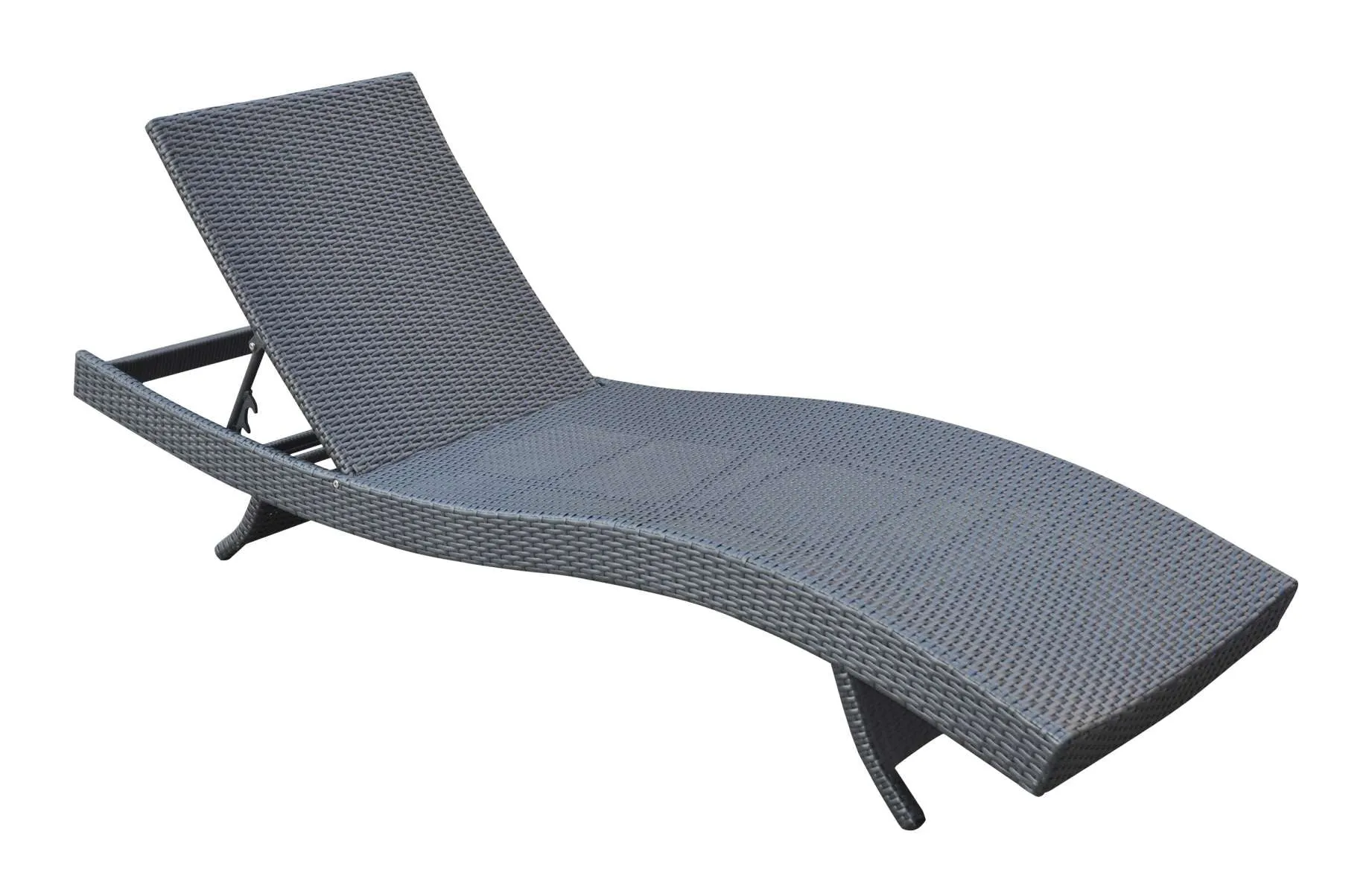 Cabana Outdoor Adjustable Wicker Chaise Lounge Chair By Armen Living