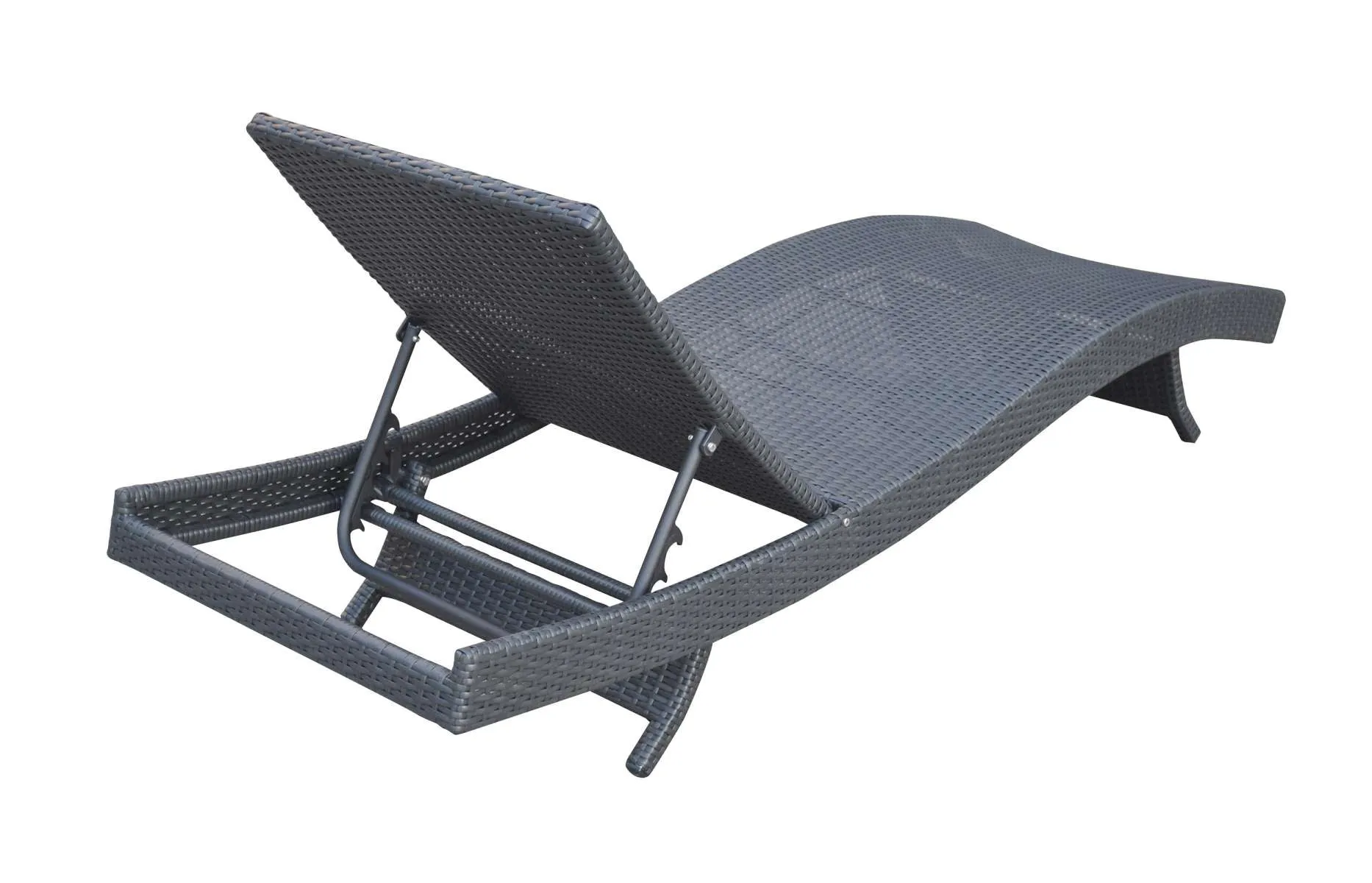 Cabana Outdoor Adjustable Wicker Chaise Lounge Chair By Armen Living