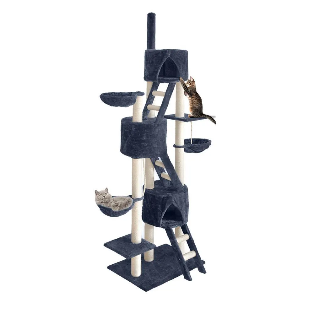 Cat Tree 244cm Post Scratcher Tower