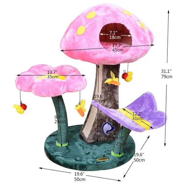 Catry Wonderland Mushroom Cute Cat Perch Bed