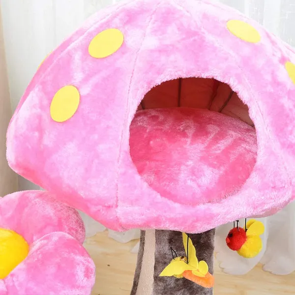Catry Wonderland Mushroom Cute Cat Perch Bed