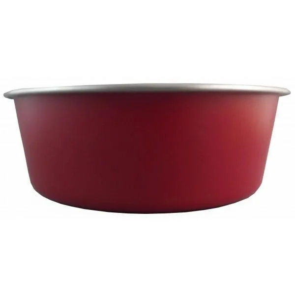 Delisio Design Stainless Steel Dog Bowl Red Medium