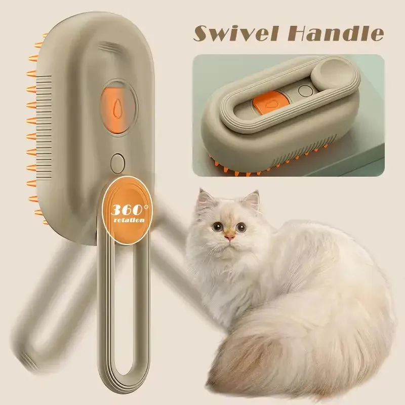 Dog Brush Cat Hair Brush Electric Pet Cleaning Brush Steam Spray Brush Massage Hair Removal Comb anti Flying Brush