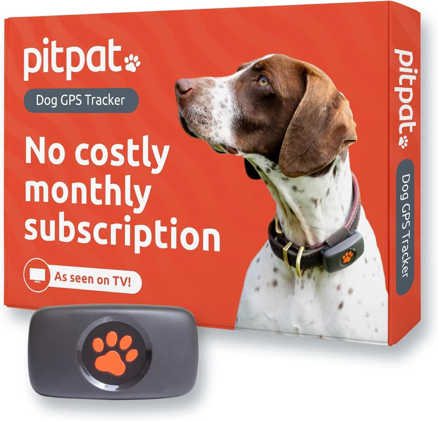 Dog GPS Tracker - No Subscription Fees - Suitable for All Dogs and Fits All Collars - Smart Activity Tracker, Satellite Tracking with Unlimited Range - 100% Waterproof Pet Tracker (Black)