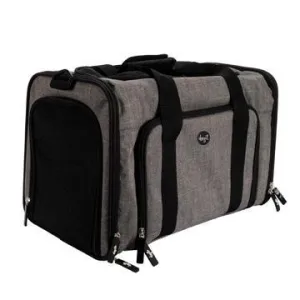DogIt Explorer Soft Expandable Bag Grey & Black