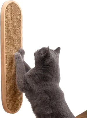 Exquisite Wall-Mounted Sisal Vertical Cat Scratcher, Artificial Pet Scratcher, Suitable for Indoor Pets Suitable for Indoor Pets(Natural)