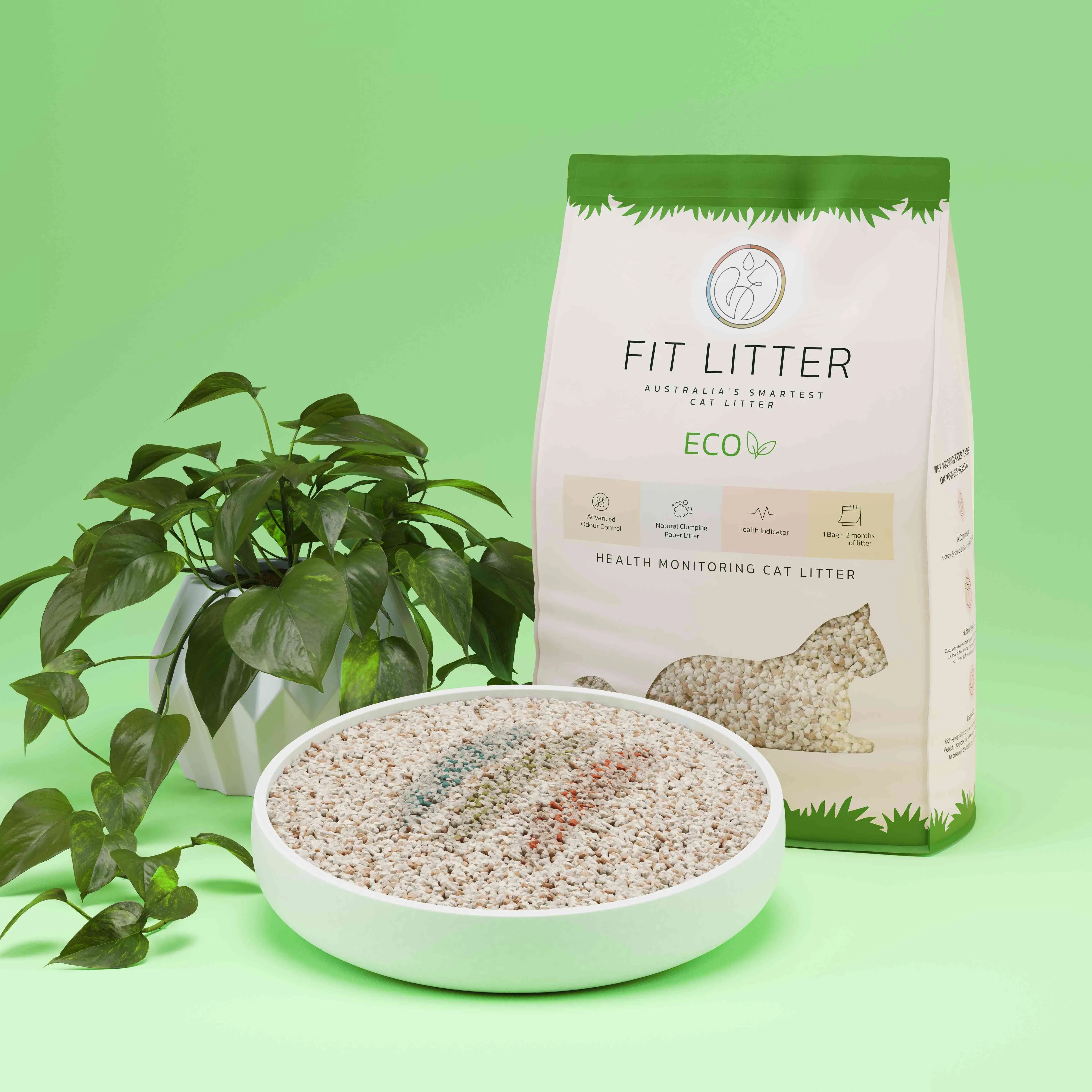 Fit Litter Eco - 3 Month Supply - 3 Cat