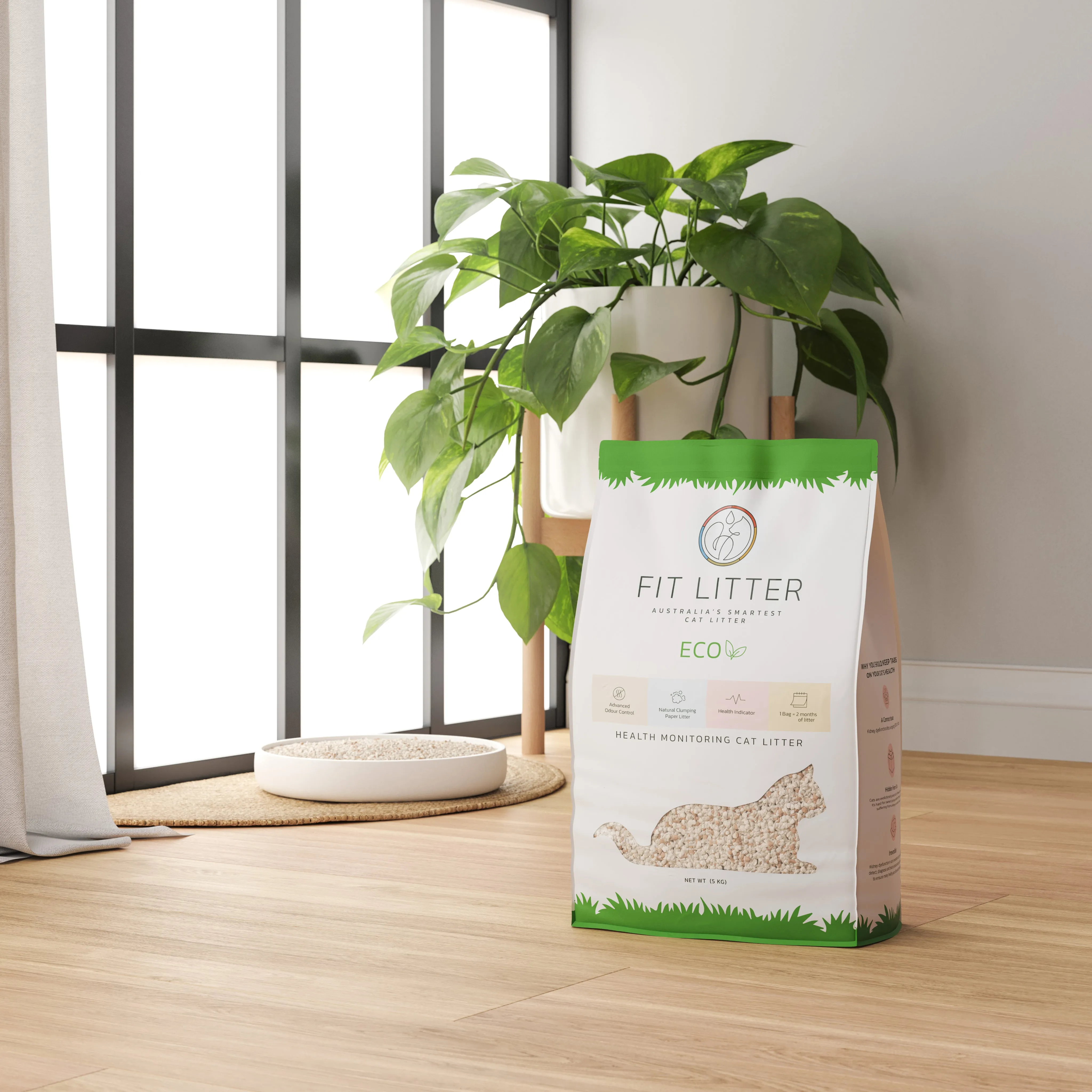 Fit Litter Eco - 3 Month Supply - 3 Cat