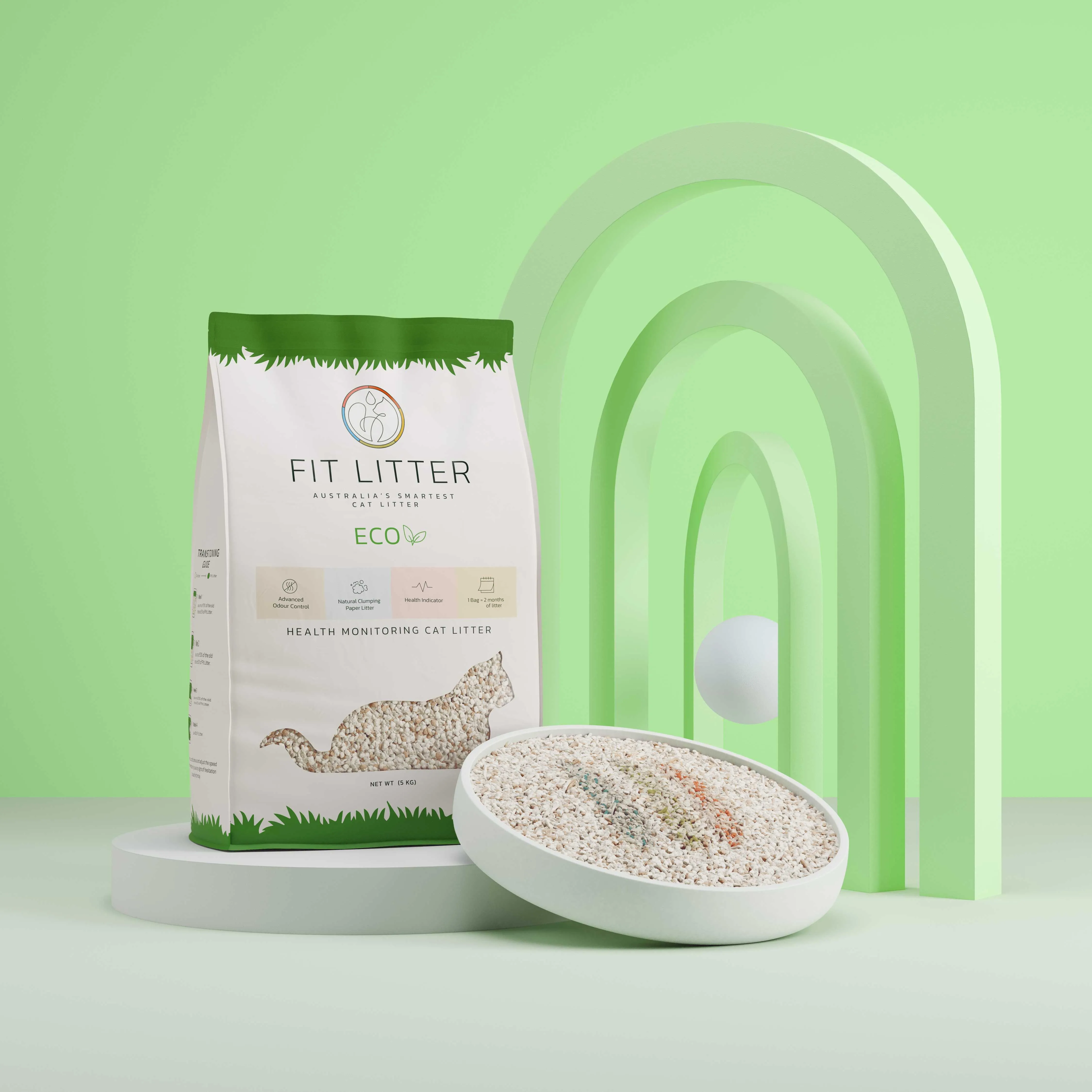 Fit Litter Eco - 3 Month Supply - 3 Cat