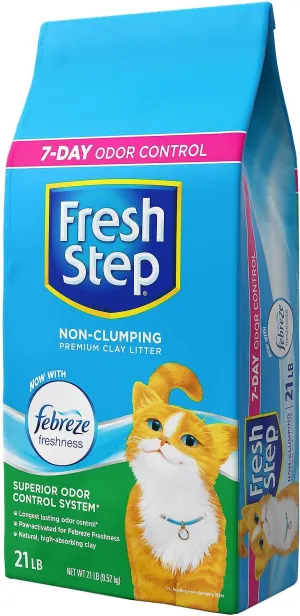 Fresh Step Febreze Scented Non-Clumping Clay Cat Litter
