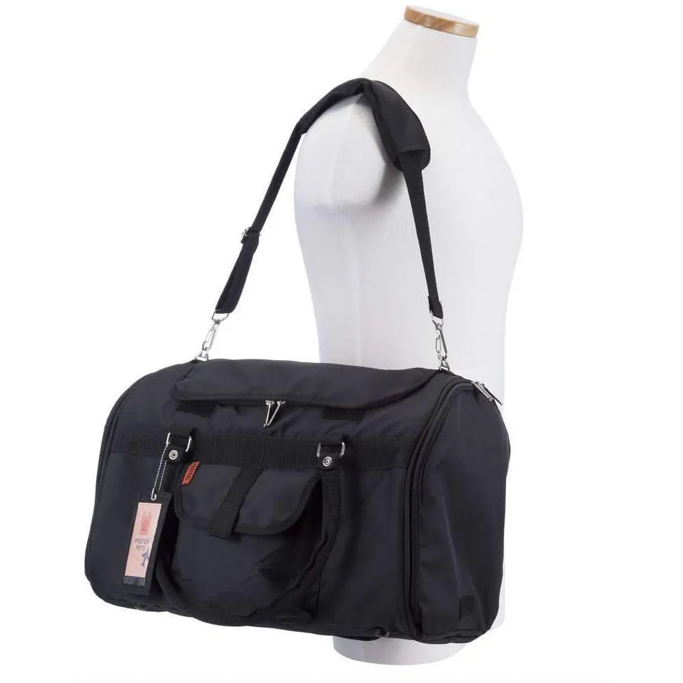 Hideaway Duffel Dog Carrier: Black