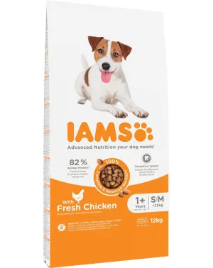 Iams For Vitality Adult Small & Medium - Dry Dog Food - 12 Kg
