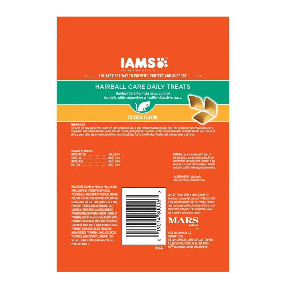 Iams ProActive Health Hairball Care Daily Chicken Cat Treats