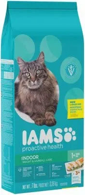 Iams ProActive Health Indoor Weight Hairball Dry Cat Food - 7 lb Bag