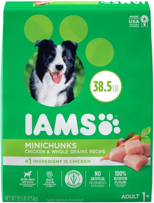 Iams ProActive Health Mini Chunks Chicken and Whole Grain Adult Dry Dog Food - 38.5 lb Bag