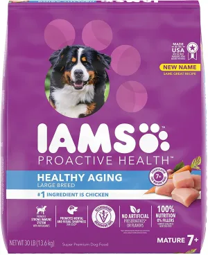 Iams ProActive Weight Management Mature Adult and Senior Large Breed Dry Dog Food - 30 lb Bag