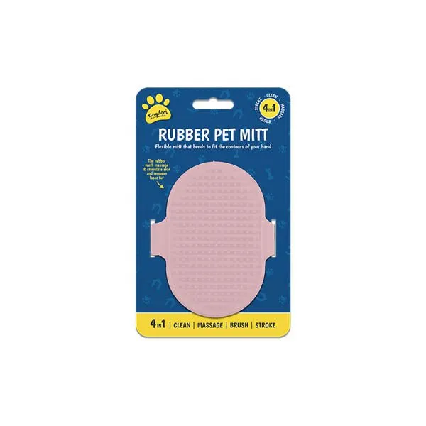 Kingdom Rubber Pet Mitt 4 In 1