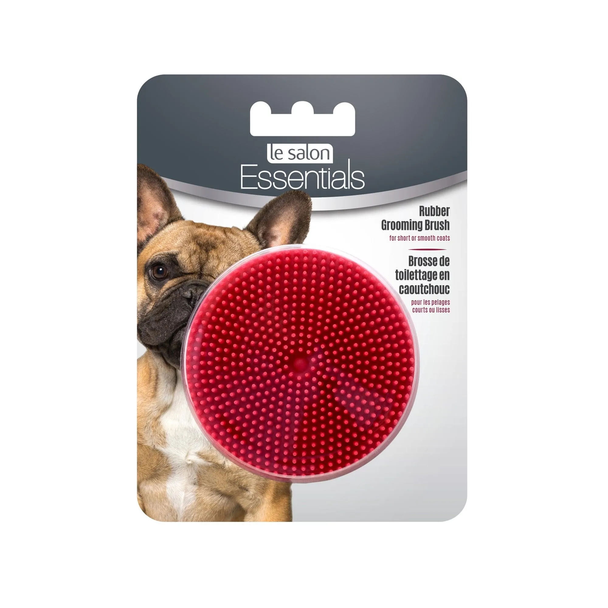 Le Salon Essentials Rubber Grooming Brush For Dogs