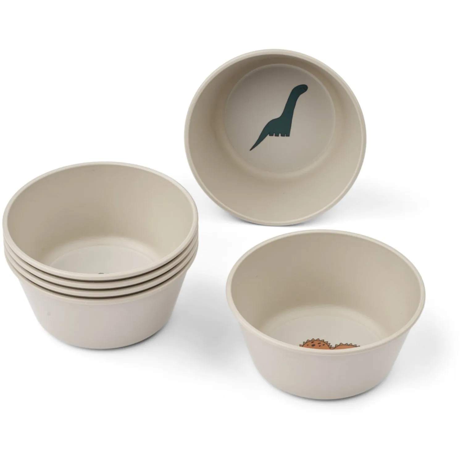 LieWood Dinosaurs / Mist Cees Bowl 6-Pack