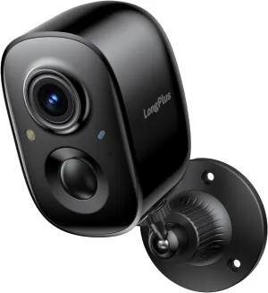 LongPlus Security Cameras Wireless Outdoor Camera Wireless Camera for Home Security, 2K Battery Powered WiFi Cameras with AI Motion Detection, 2-Way Talk, Cloud/SD Storage Compatible with Alexa