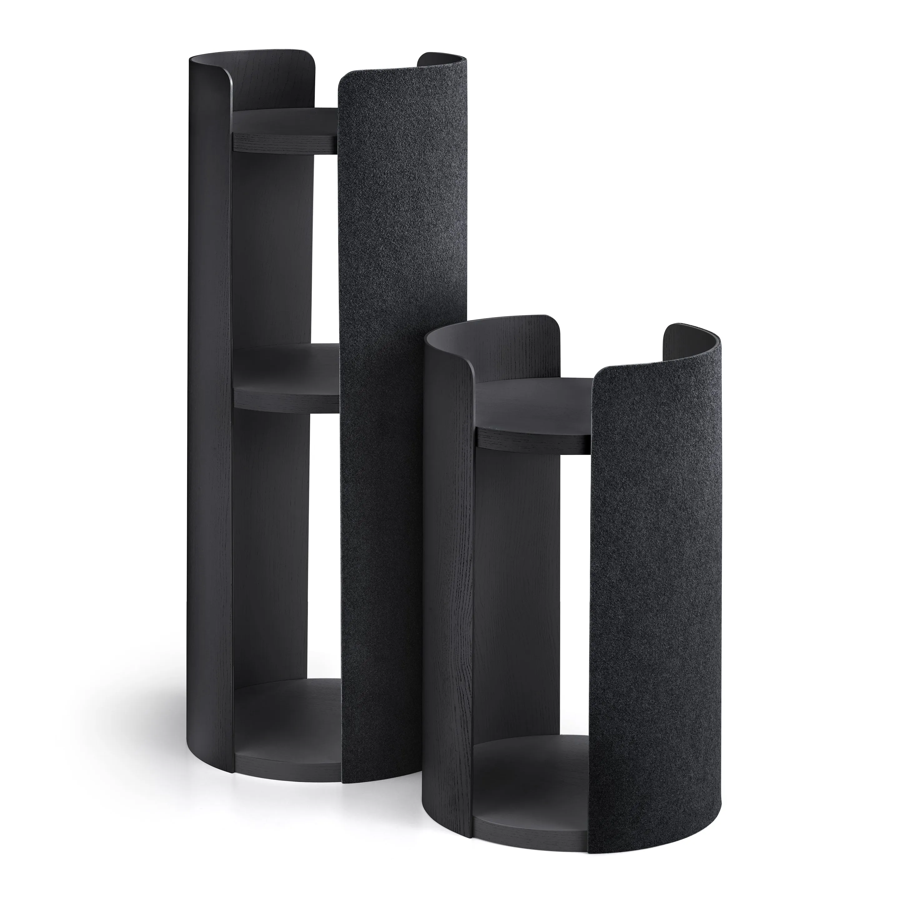 Modern Torre Cat Scratching Post With Cushion - Black