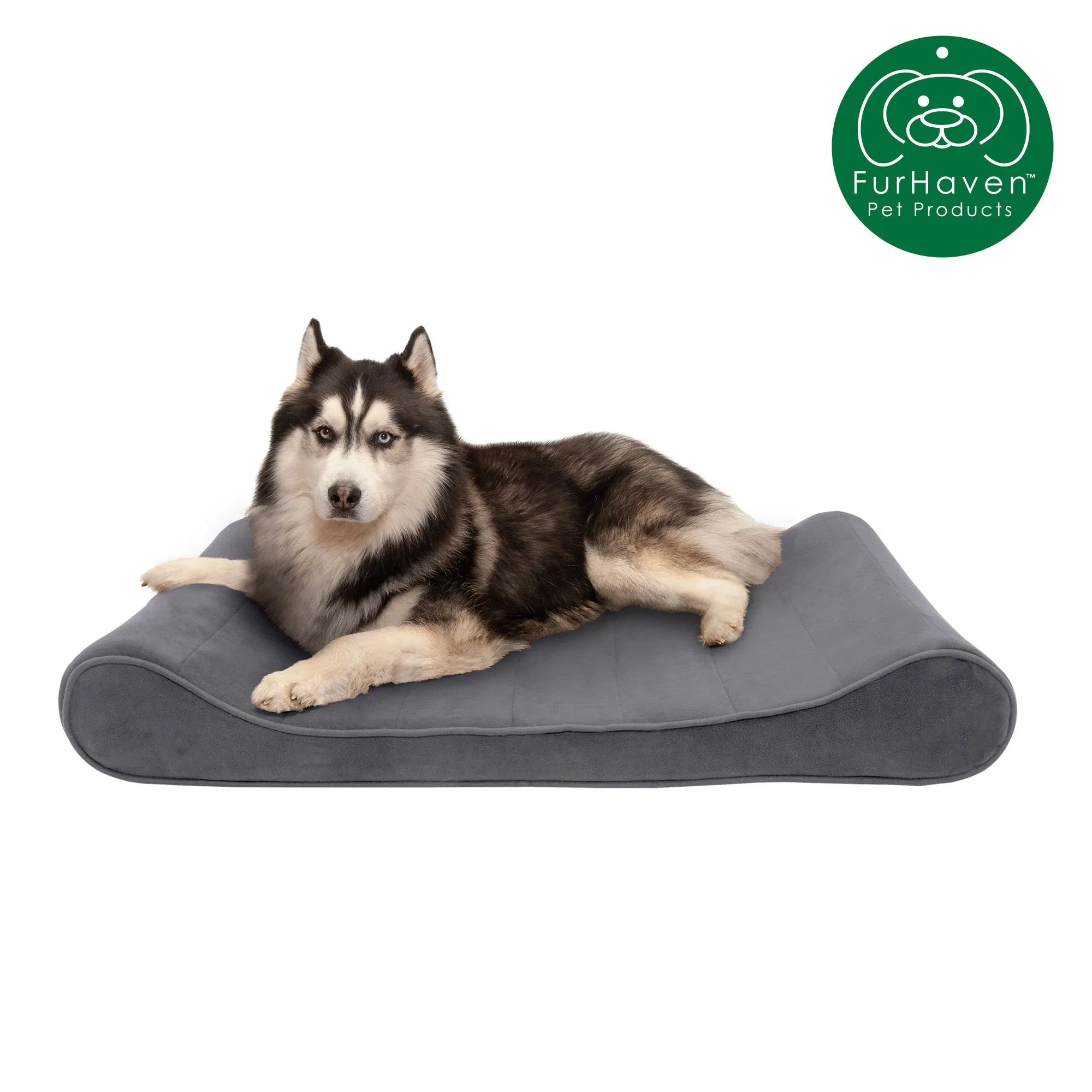 Orthopedic Microvelvet Luxe Lounger Pet Bed
