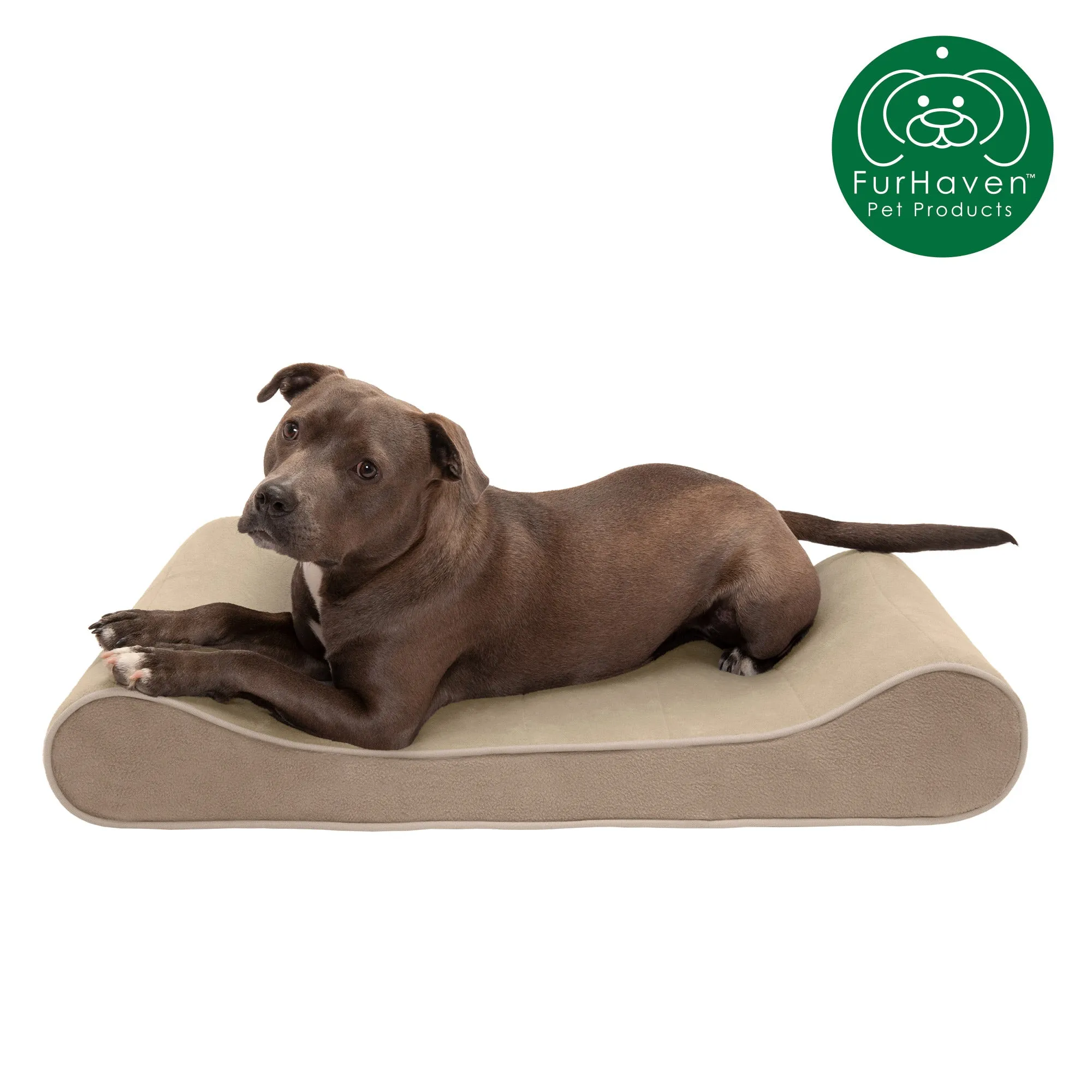 Orthopedic Microvelvet Luxe Lounger Pet Bed