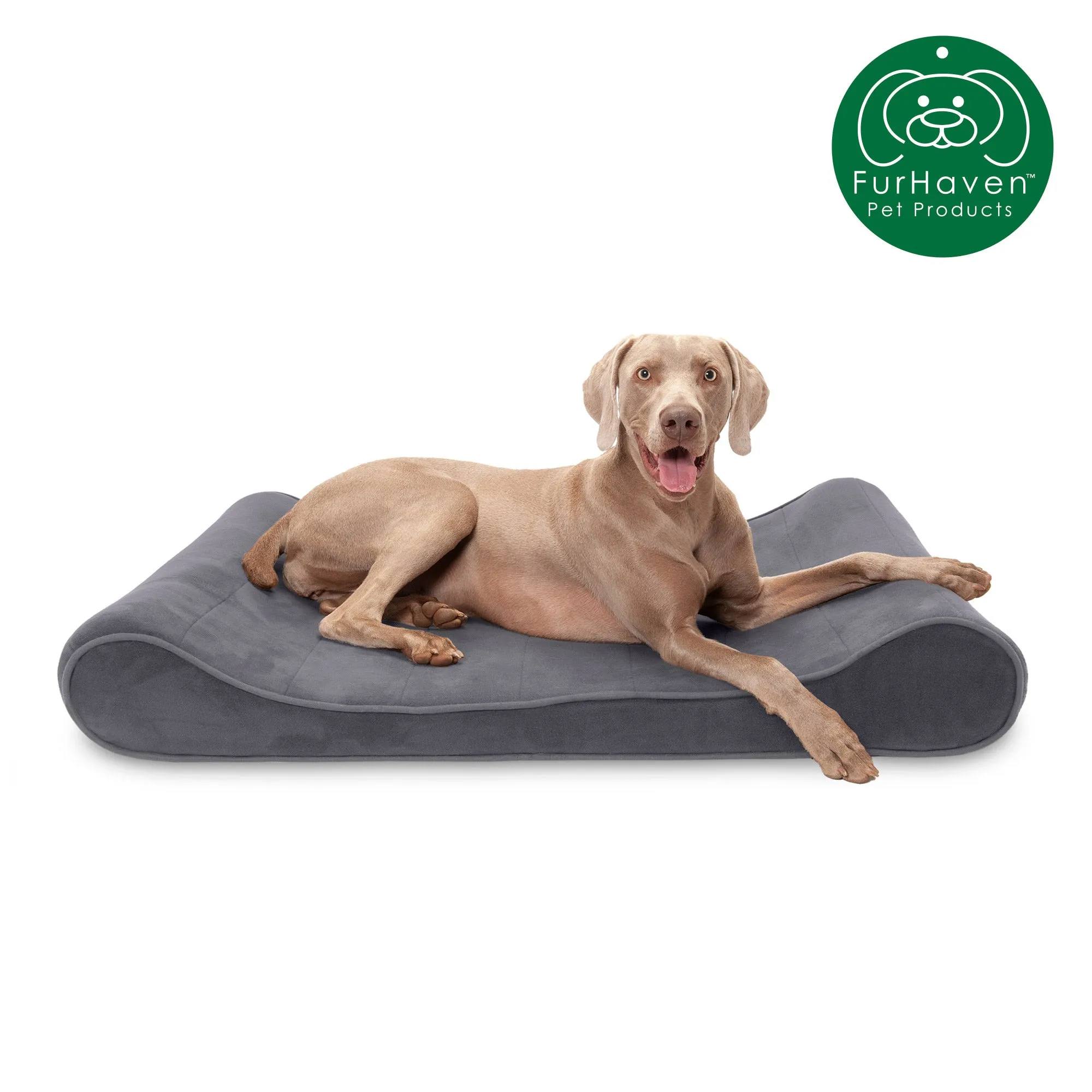 Orthopedic Microvelvet Luxe Lounger Pet Bed