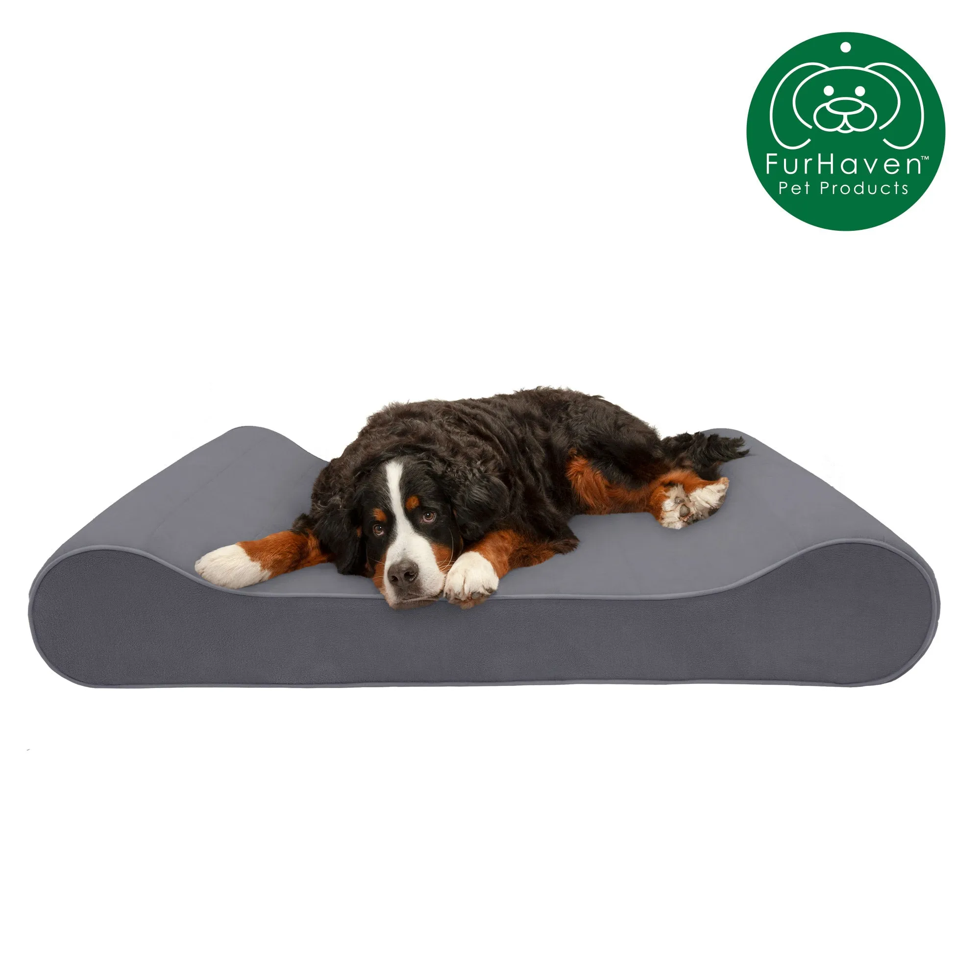 Orthopedic Microvelvet Luxe Lounger Pet Bed