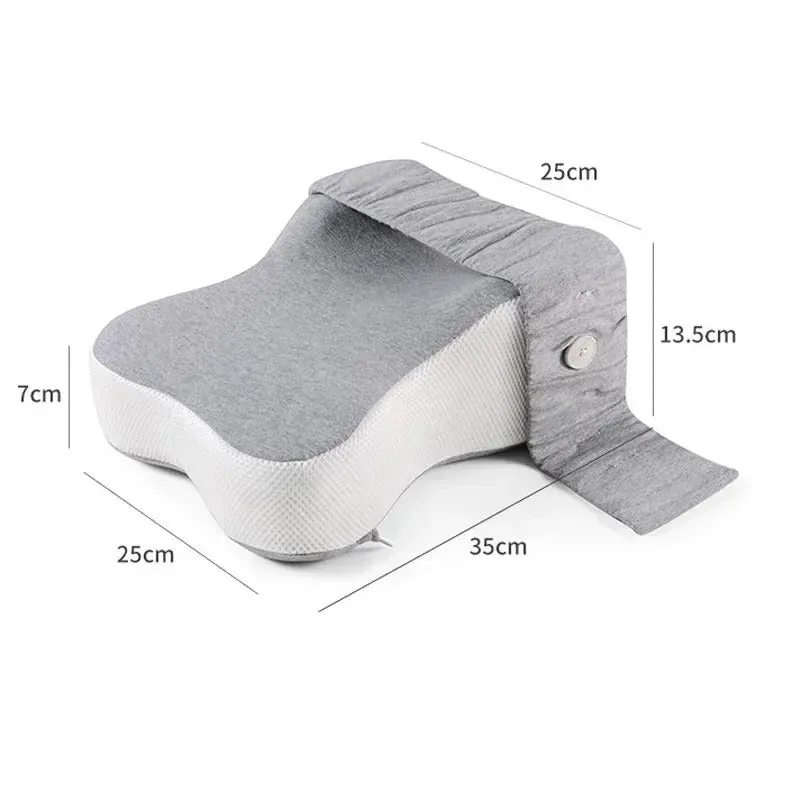 Orthopedic Slow Rebound Memory Foam Leg Pillow – Adjustable Side-Sleeping Knee Pillow for Maternity & Foot Support