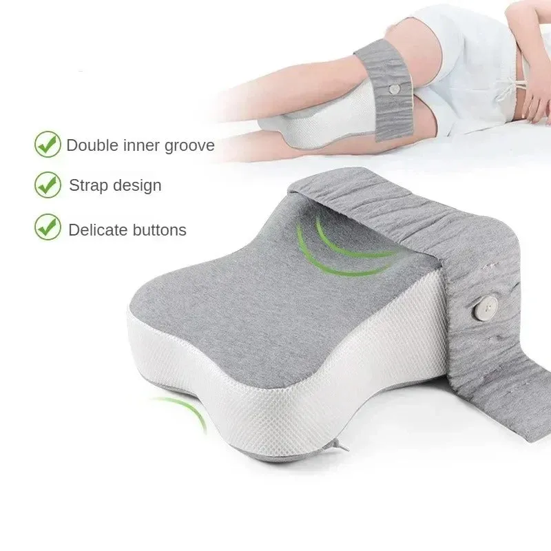 Orthopedic Slow Rebound Memory Foam Leg Pillow – Adjustable Side-Sleeping Knee Pillow for Maternity & Foot Support