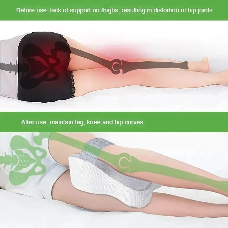 Orthopedic Slow Rebound Memory Foam Leg Pillow – Adjustable Side-Sleeping Knee Pillow for Maternity & Foot Support
