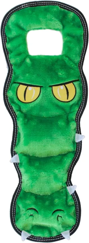 Outward Hound Tough Seamz Gator Plush Dog Toy, Large