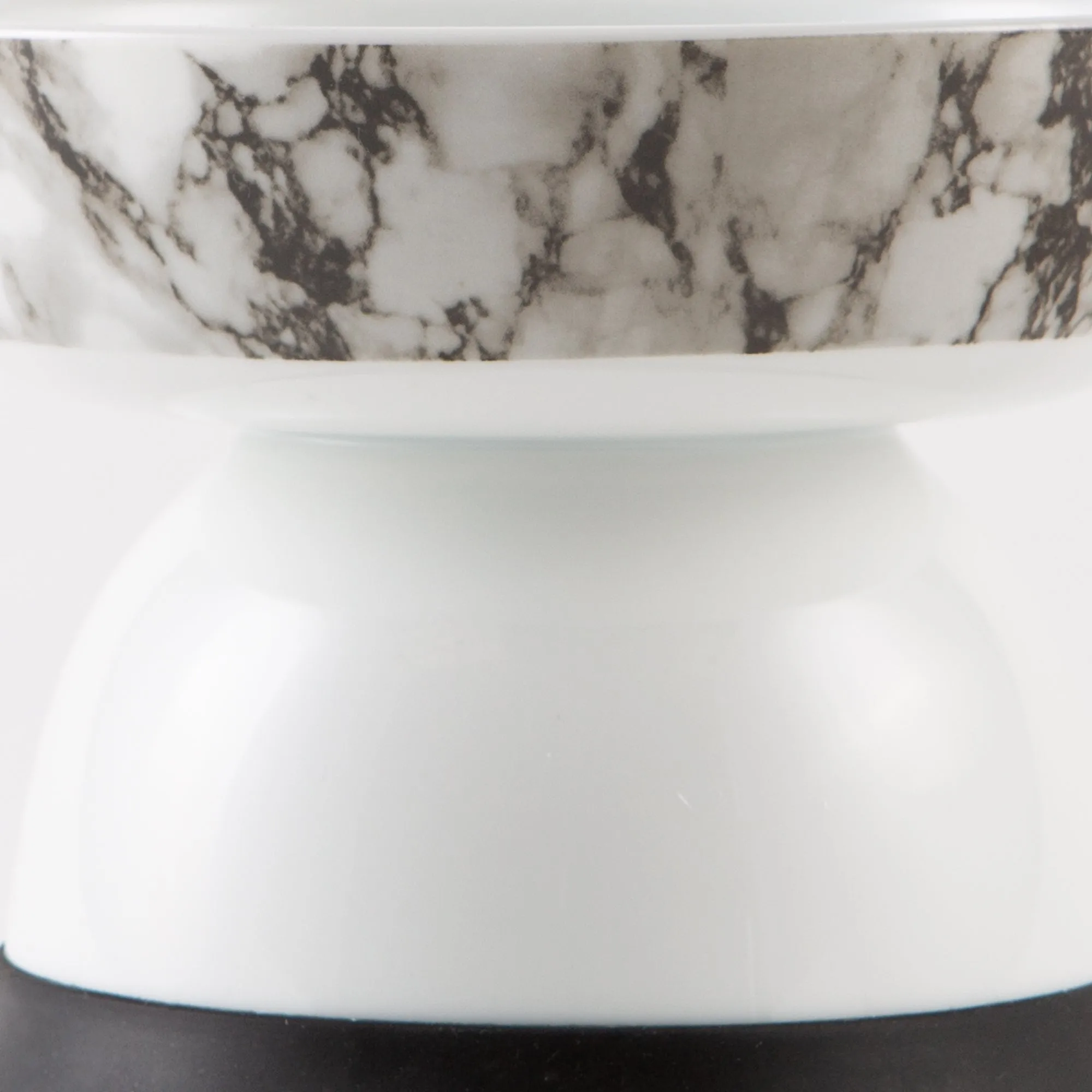 Pet Bowl Raised Marble Medium 5.3Dx4.25H Set of 2