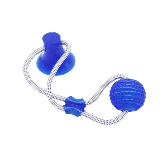 Pet dog toys Interactive Suction Cup Push TPR Ball Toys Elastic Ropes Pet Tooth Cleaning Chewing Playing IQ dog accessories