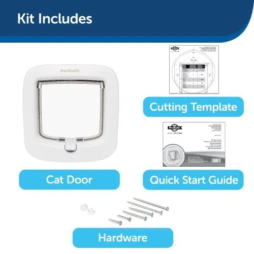 PetSafe® Manual-Locking Cat Flap White